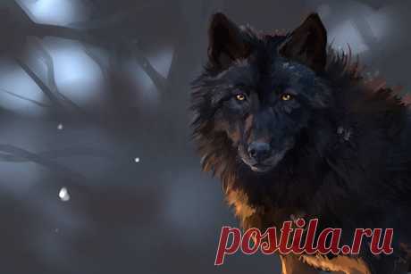 Download Black Wolf Raster Painting Wallpaper | Wallpapers.com Download Black Wolf Raster Painting wallpaper for your desktop, mobile phone and table. Multiple sizes available for all screen sizes. 100% Free and No Sign-Up Required.