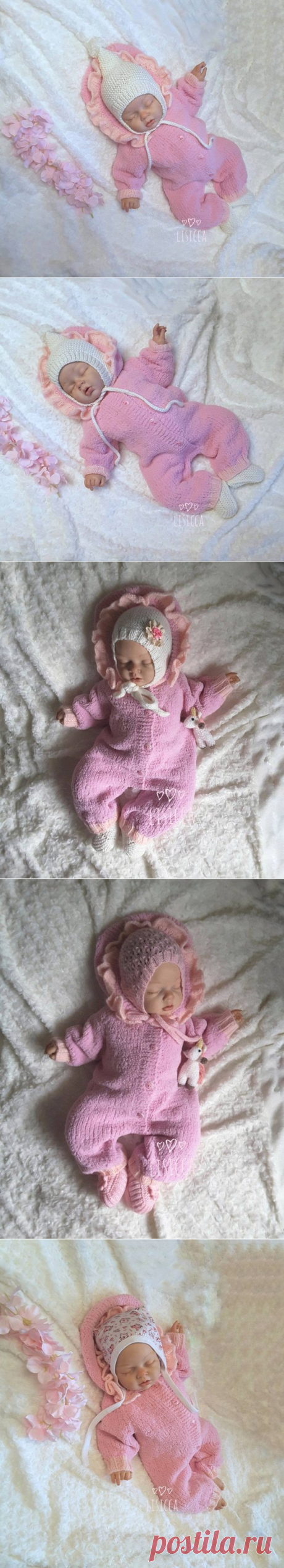 Hand knitted baby pink romper Hand knit baby set Baby knitted | Etsy