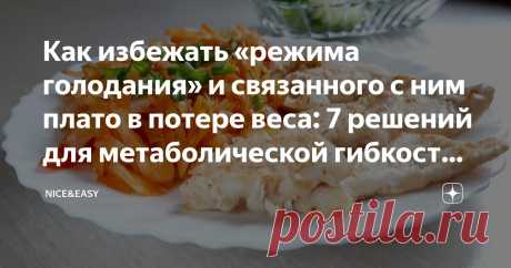 Как избежать «режима голодания» и связанного с ним плато в потере веса: 7 решений для метаболической гибкости и естественной стройности Статья автора «Nice&Easy» в Дзене ✍: Всем привет! Давайте сегодня поговорим о том, почему нельзя жестко ограничивать себя в калорийности ежедневного рациона.