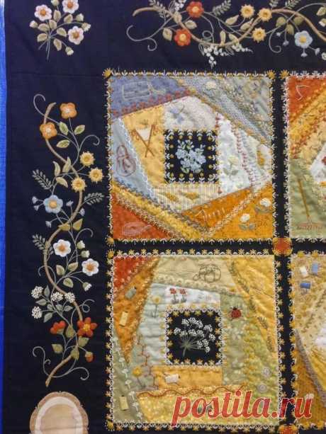 crazy quilt embroidery ideas #Crazyquilting Projects to Try Лоскутное шитьё, Вышивка, Квилтинг в Яндекс.Коллекциях