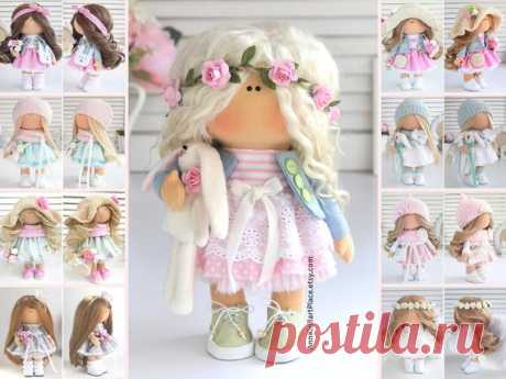 Love gift idea portrait doll for your family, Doll handmade with love for your kids and nursery decoration by master Maria L Hello, dear visitors!  This is handmade textile doll created by Master Maria L (Kazan, Russia). Doll can be made by Order. Doll is 25 cm (9.8 inch) tall.  All dolls on the photo are made by master Maria L. You can see all dolls by Maria L by search in our shop: