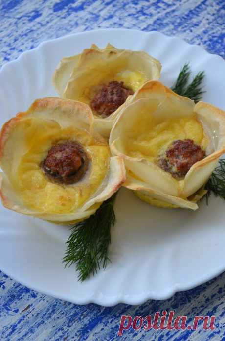 Картофельные цветочки с фаршем - пошаговый рецепт с фото - как приготовить - ингредиенты, состав, время приготовления - Леди Mail.Ru