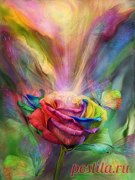 Healing Rose Mixed Media by Carol Cavalaris - Healing Rose Fine Art Prints and Posters for Sale