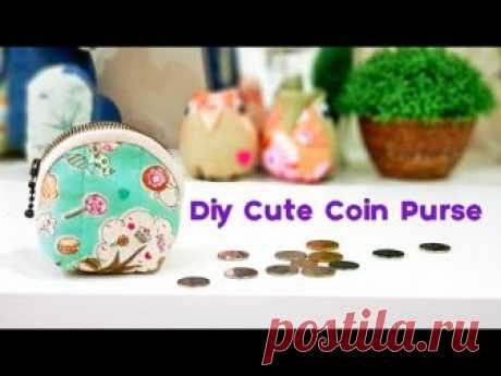 Diy Cute Zipper Coin Purse | Easy Sewing Project 【巧小拉链零钱包教学】#HandyMum❤❤