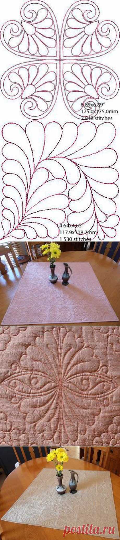 INTRO PRICED: Quilted Wholecloth Table Topper - Designs 4 Africa | OregonPatchWorks