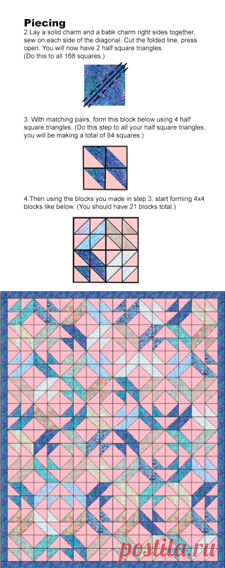 Lets Quilt Something: Dream - Free Quilt Pattern - Using Charm Packs or Layer Cake