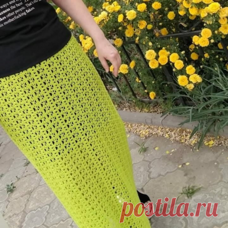 Летняя юбка крючком от Ирины Калининой - KNITTLY.ART