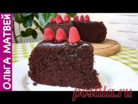 Очень Простой Шоколадный Торт на Раз, Два, Три | How to Make Easy Chocolate Cake, English Subtitles
