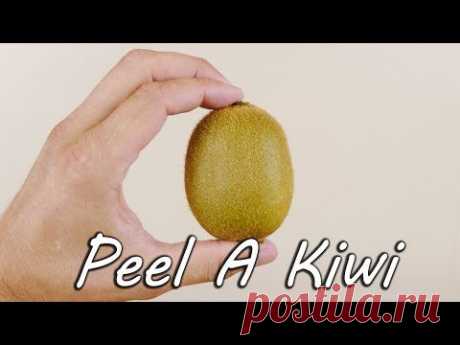 How to Peel a Kiwi or Mango - YouTube