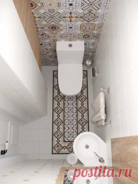 Практичные и стильные идеи по оформлению интерьера маленького туалета / Домоседы