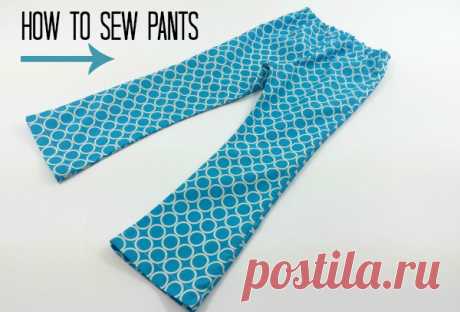 How To Sew Pants - Video Tutorial - DIY Crush