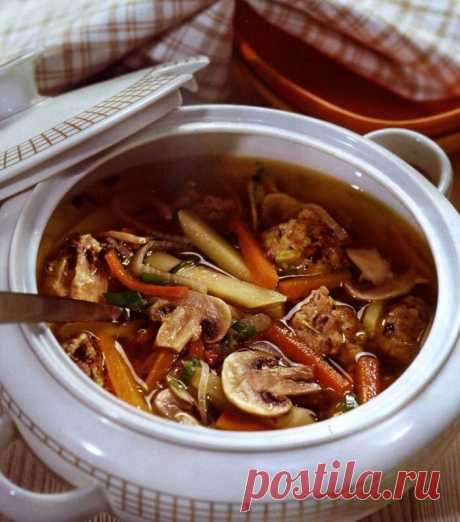 Как приготовить блюдо &quot;суп грибной с фрикадельками - ароматно и аппетитно&quot; - , ингридиенты и фотографии | sloosh