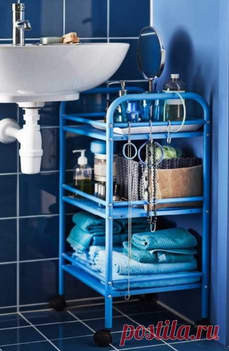 Как сделать ванную ещё удобнее: 15 примеров размещения ящиков под раковиной - Roomble.com