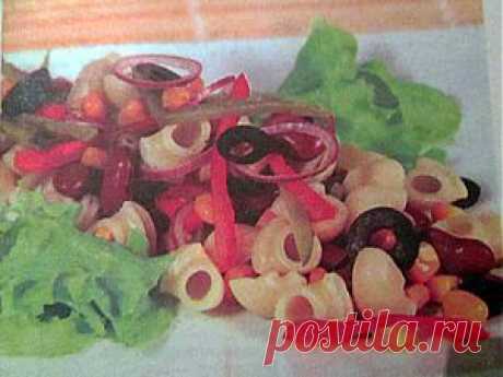 Как приготовить вкусный постный салат с макаронными изделиями | Хозяева дома.