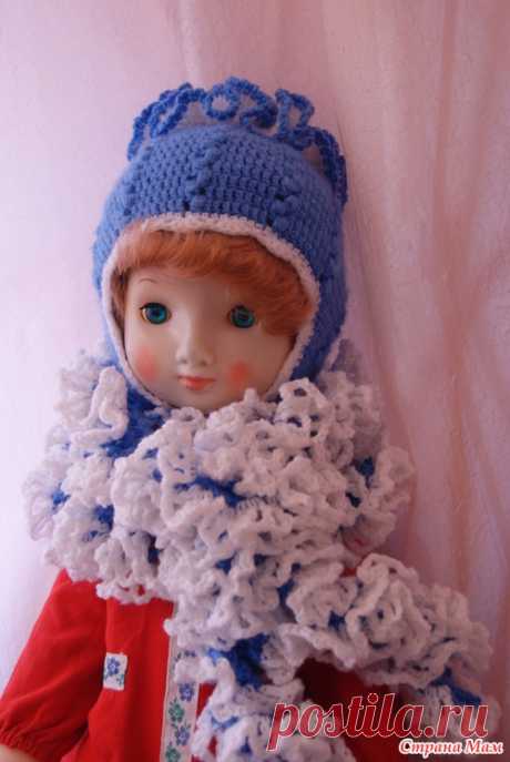 Комплект для девочки: шапочка и шарфик - Вяжем вместе он-лайн - Страна Мам