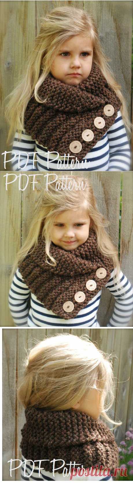 KNITTING PATTERN Ruston Cowl Toddler Child от Thevelvetacorn