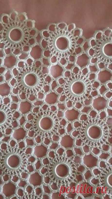 Great petal flower crochet motif - super lacy