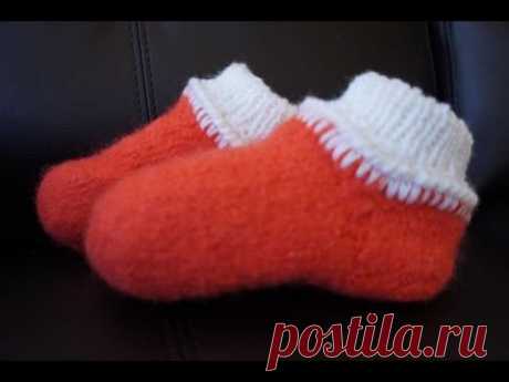 Вязано-валяные носочки / Knitted and felted socks