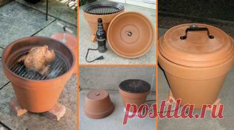 А что вы сможете сделать из горшка? 
How To Build A Smoker Out Of Clay Pots - Viralike.tv
Terracotta pots are pretty stinkin versatile. Did you know that they can be used for much more than growing flowers? It’s true! You can make a space heater, water fountain, mini lighthouse, bird bath, and so much more. One thing that I didn’t know you could make was a smoker. How cool would that be?!