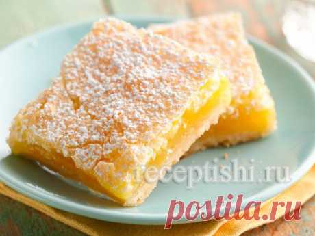 Пирожное «Лимонные квадратики» — Вкусно!