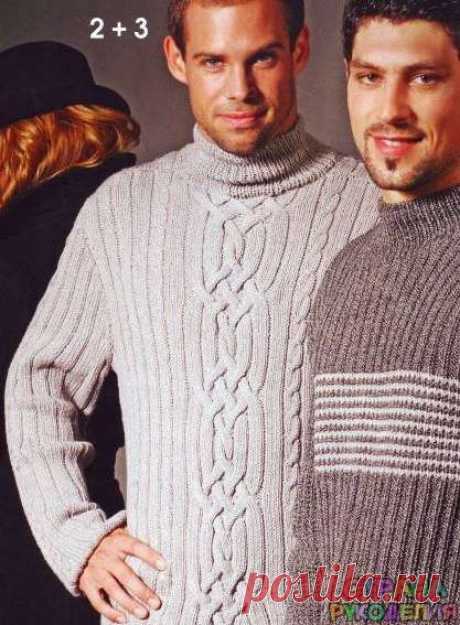 Вязание классического свитера для мужчины - Свитера,пуловеры,куртки. - Вязание для мужчин - Рукоделие