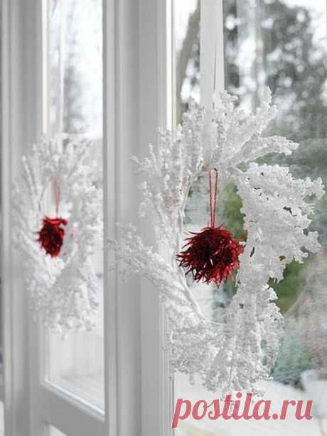 Украшаем окна к Новому году - Ярмарка Мастеров - ручная работа, handmade