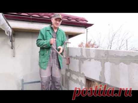 Как подготовить стены подл односкатную крышу
