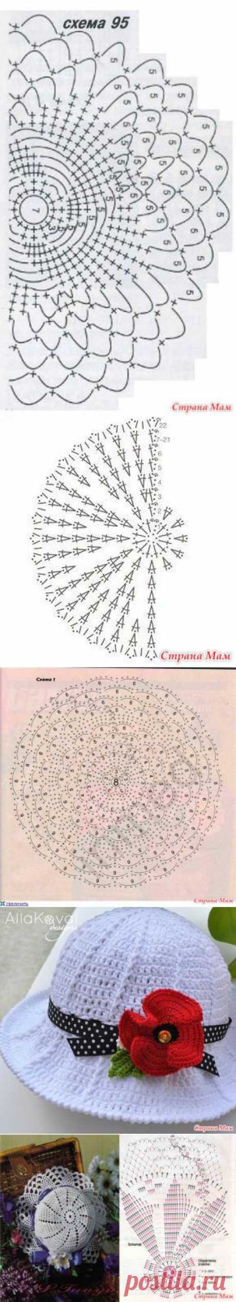 Схемы для панамок - В.Г.У. - Вязаные Головные Уборы - Страна Мам