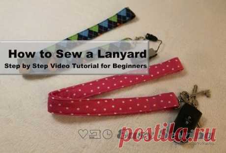 Video tutorial: How to sew a lanyard | Sewing | CraftGossip.com
