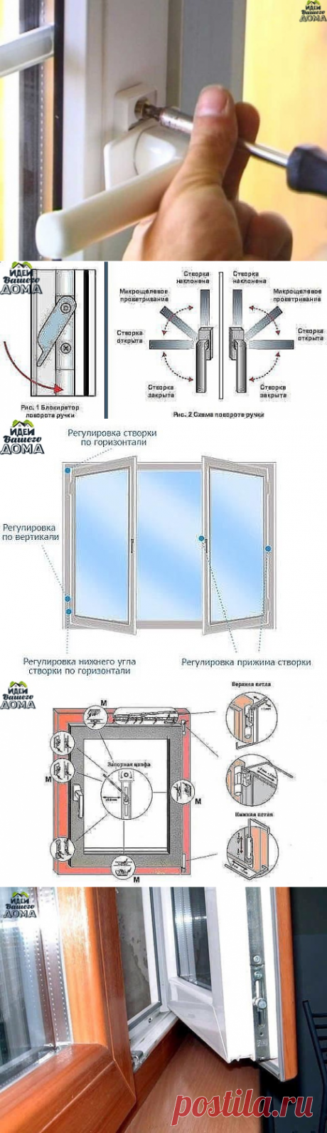 Тонкости, как регулировать пластиковые окна