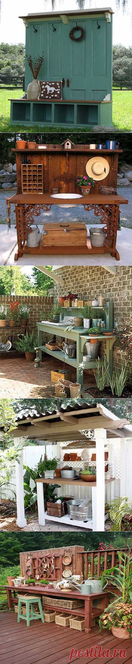 Садовая мебель: 10 практичных идей для работы в саду