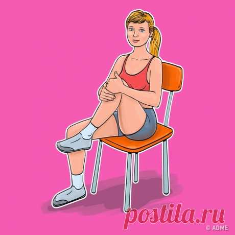 7 упражнений для плоского живота и тонкой талии, которые можно делать не вставая со стула ⋆ Хозяюшка