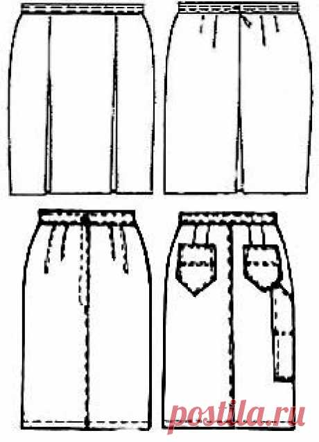 Выкройки юбок - Бесплатные выкройки для шитья одежды. Porrivan