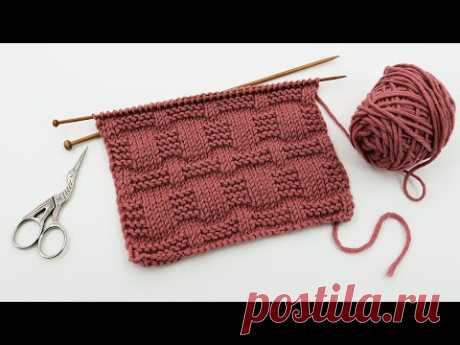 Узор «Геометрия» спицами ⇋ "Geometry" knitting pattern