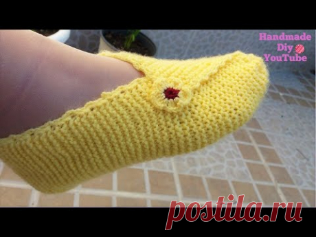 VIDEO ORIGINAL♡Tejido de punto cuadrado con dos agujas+Decoracion a crochet♡Handmade Diy