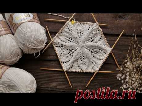 Кофточка «Круговорот лепестков» спицами 🌼 Knitted blouse "Circle of petals"