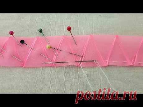 Super Easy Ribbon Flower Making Ideas - Hand Embroidery - Amazing Sewing Tricks - Sewing Hack