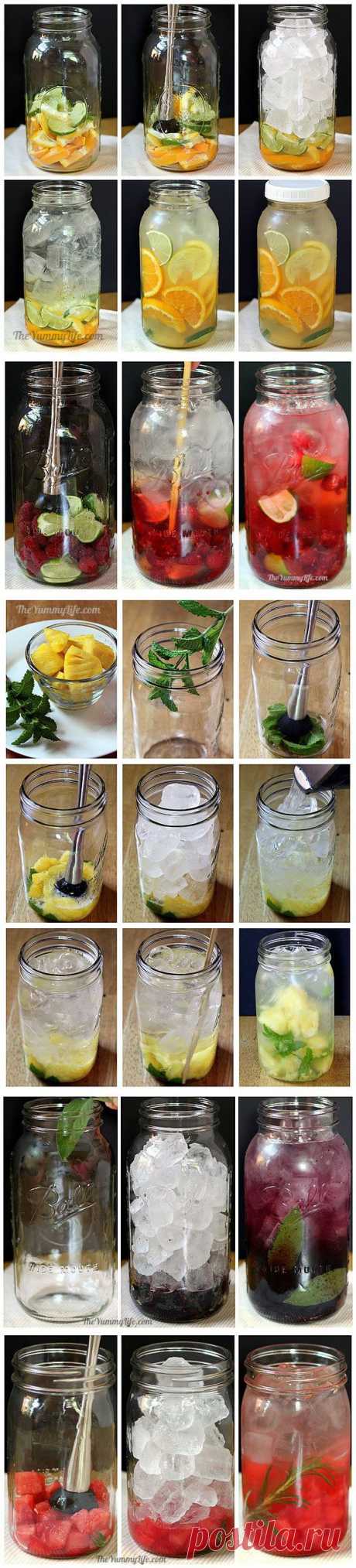 Рецепт Рецепты приготовления полезной и вкусной воды из фруктов и трав с фото в домашних условиях