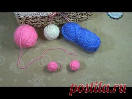 Как разделить пряжу на несколько нитей, 2 способа. How to divide a yarn into several threads.