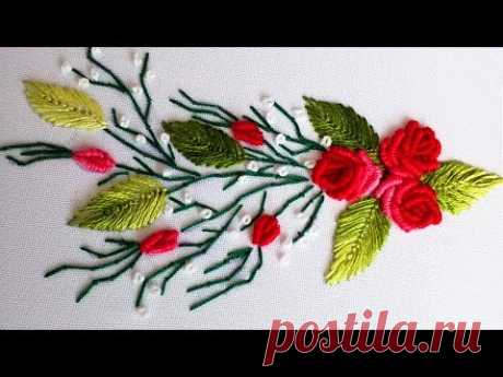 ВЫШИВКА: РОЗЫ РОКОКО  \   EMBROIDERY: ROSES ROCOCO Bullion stitch