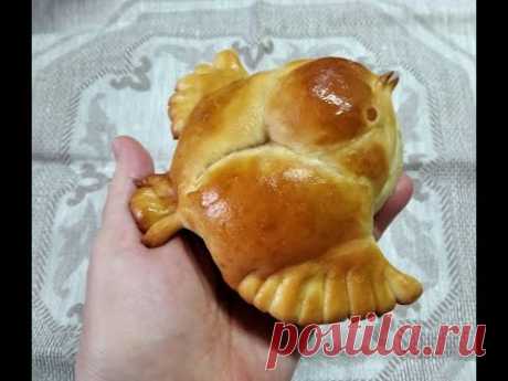 БУЛОЧКИ ЖАВОРОНКИ из постного дрожжевого теста/Buns "Larks"/Bulkoj "Alaŭdoj"/Brötchen "Lerchen"