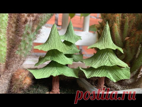 ABC TV | How To Make Christmas Tree With Crepe Paper #1 - Craft Tutorial