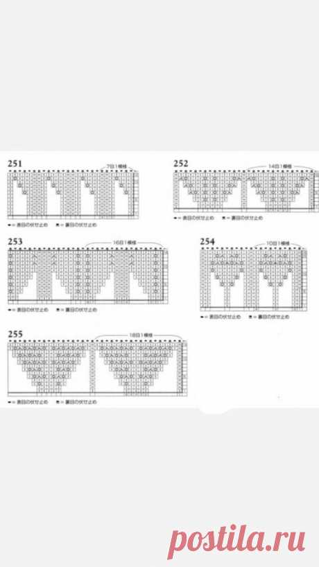 25 потрясающих узоров и схем для каймы спицами | Факультет рукоделия Пульс Mail.ru