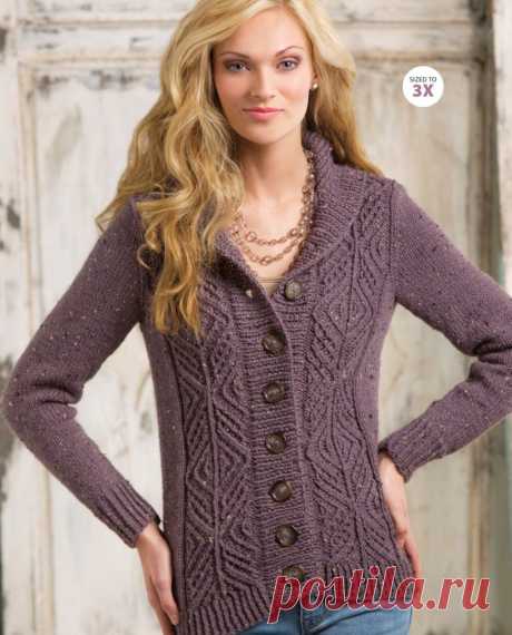 Loughmore Cardigan by Tabetha Hedrick - Creative Knitting, Autumn 2014