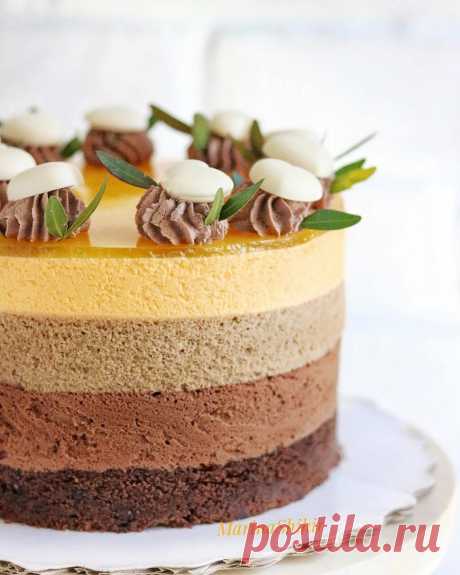 Шоколадно-апельсиновый муссовый торт – HomeBaked