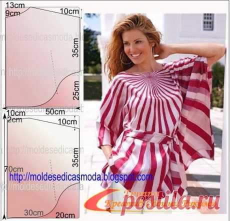 ТУНИКА НА ЛЕТО. ПОДБОРКА ИДЕЙ, ВЫКРОЙКИ — Копилочка полезных советов