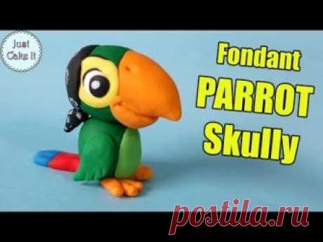 How to make fondant parrot Scully from Jake and the Never Land Pirates!