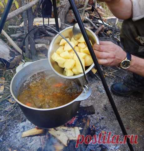 Вкуснейший шулюм на природе