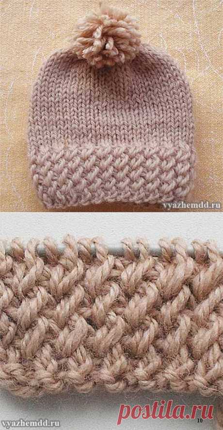 Вязание красивой резинки для шапочек и не только / Вязание спицами / Вязание спицами для начинающих