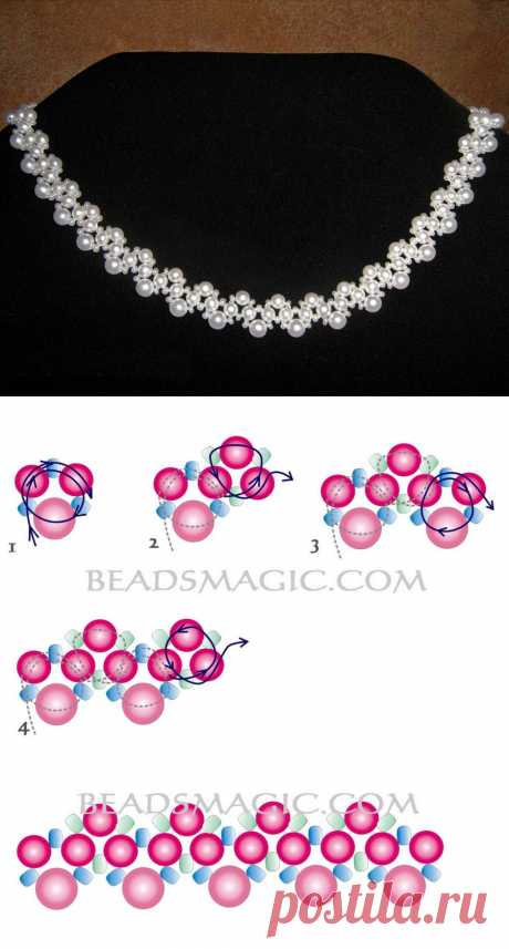 Free pattern beautiful beaded for necklace Irvin | Beads Magic